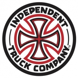 Independent Cross Decal - Red / White sticker