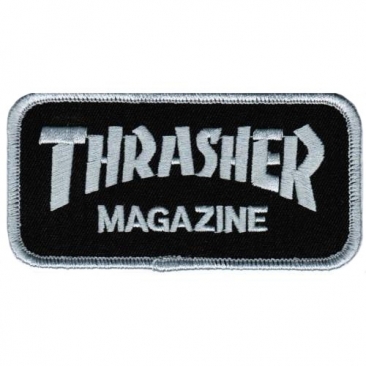 Thrasher Schwarz / Graues Logo Patch