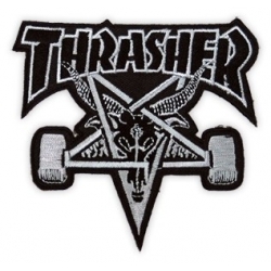 Thrasher Patch Skategoat Schwarz / Grau 