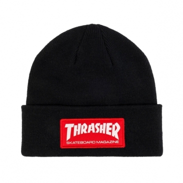 Thrasher Skate Mag Patch Black Bonnet