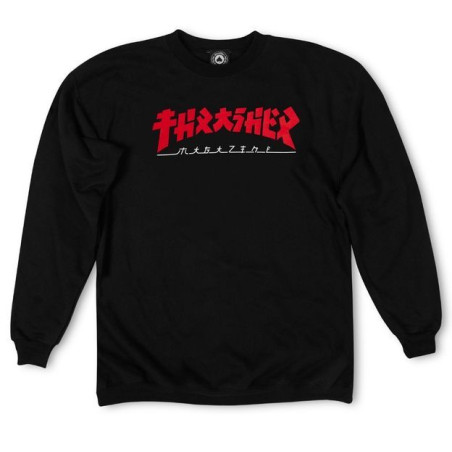 Sweatshirt Thrasher Godzilla Crew Black S