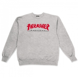Thrasher Godzilla Crew Light Steel S sweatshirt