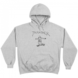 Thrasher Gonz Hood Grey Black S sweatshirt