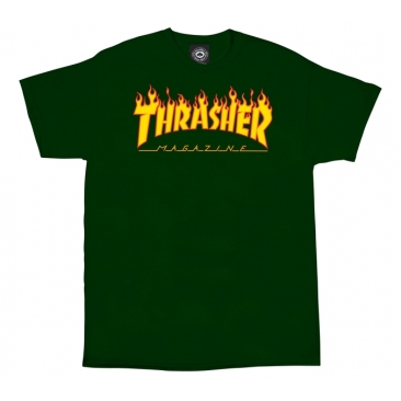 Flame Logo Forest Green S