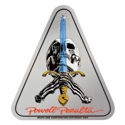 Powell Peralta Schedel en zwaard sticker