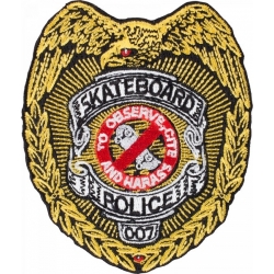 Powell Peralta Patch Polizei Skateboard 