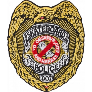 Powell Peralta Polizei Skateboard Patch