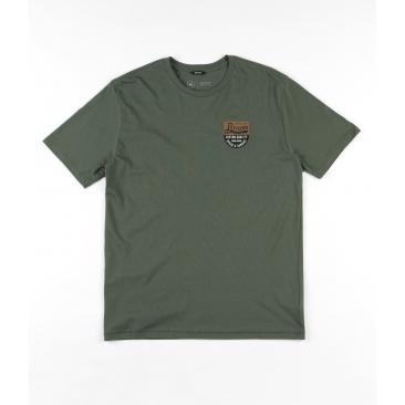 Brixton Badge Prem Tee - Chive T-Shirt Skate