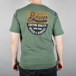 T-shirt Brixton Prem Tee Badge - Bieslook - Beeld 1