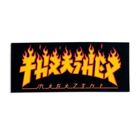 Pegatina Thrasher Godzilla Flame