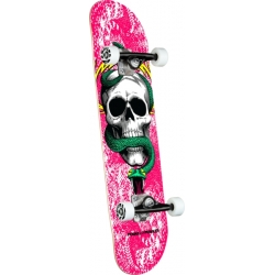 7.75 X 31.08 Skull and Snake Pink