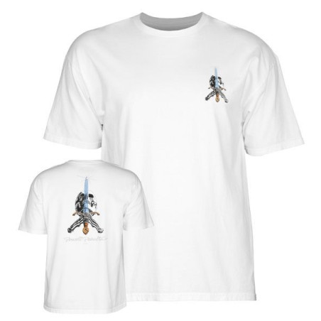 T-Shirt Powell Peralta Skull and Sword White M