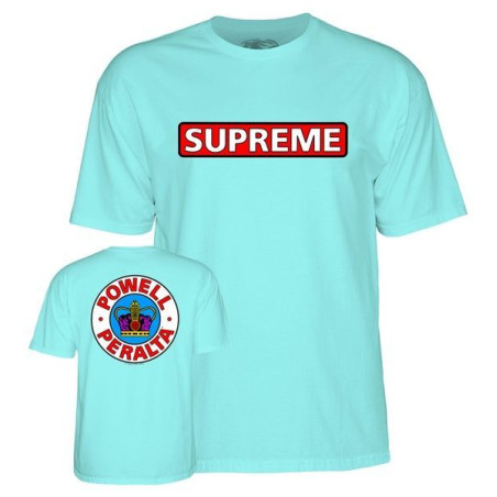 Maglietta Powell Peralta Supreme Teal Ice Ss S