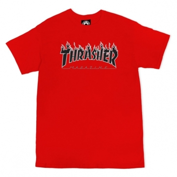 Thrasher Flame Red M T-Shirt Skate