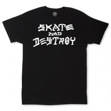 Thrasher Skate and Destroy Black S T-Shirt Skate
