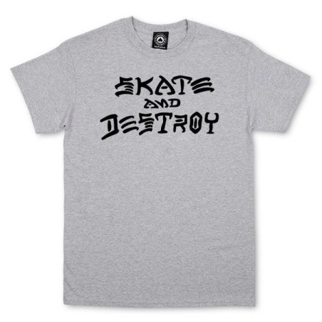 T-Shirt Thrasher Skate and Destroy Grey S