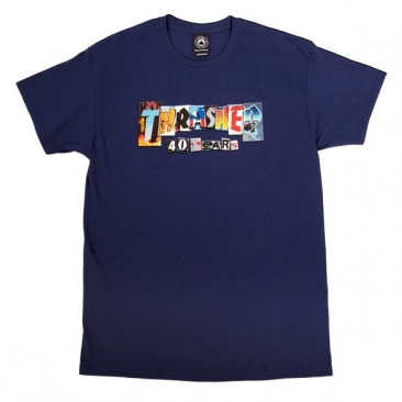 Thrasher 40 Years Navy S T-Shirt Skate