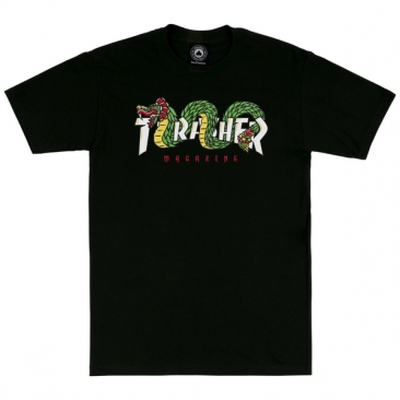Thrasher Aztec Black M T-Shirt Skate