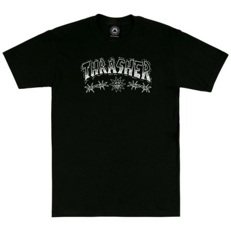 T-Shirt Thrasher Barbed Wire Black M