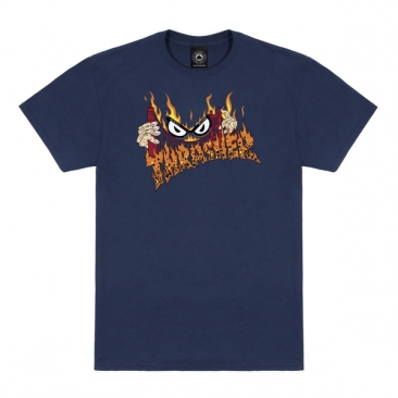 Thrasher Sucka Free By Neckface Navy L T-shirt