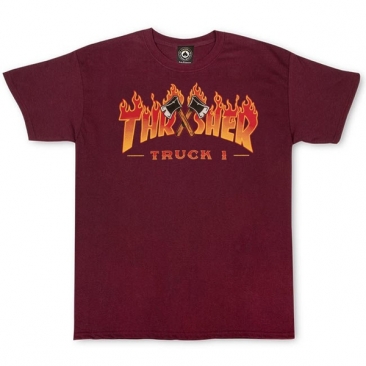 Thrasher Truck 1 Ss Maroon M T-shirt