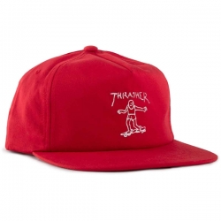 Thrasher Casquette Skate Gonz Logo Snapback Red 