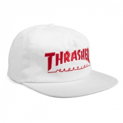 Thrasher Casquette Skate Mag Logo Snapback White 