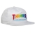 Rainbow Mag Snapback White