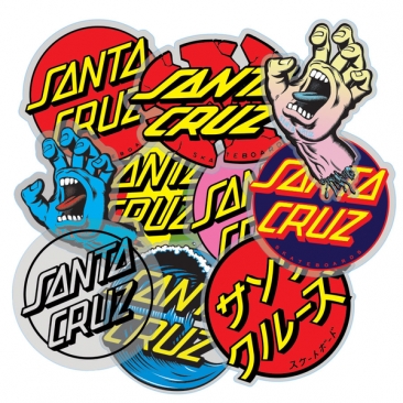 Santa Cruz Pack de 10 Sticker