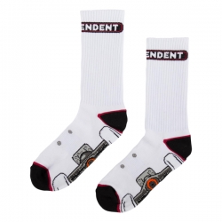 Independent Chaussettes Skate Truck Sock Crew Socks White 