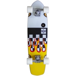 Dusters Cruiser Longboard Complet Cruiser Flames Yellow White 31 
