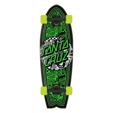 Santa Cruz Flier Collage Dot 8.8 X 27.7 Shk Cruiser Longboard Complete