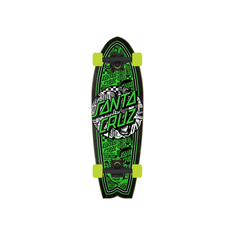 Santa Cruz skateboard cruiser complet Flier Collage Dot 8.8 X 27.7 Shk