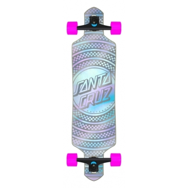 Santa Cruz Prismatic Dot 9.0 X 36 Drop Thru Cruiser Longboard Complete