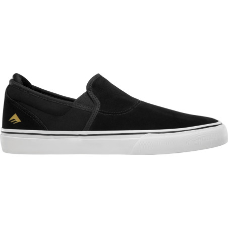 Zapatos Emerica Wino G6 Slip-on Black White Gold 105US