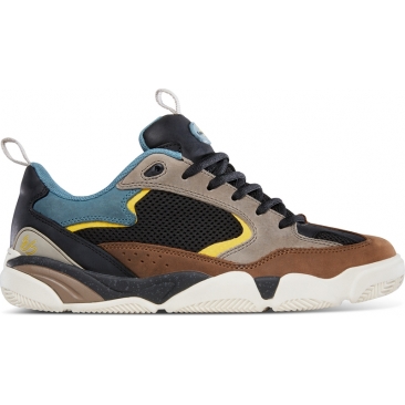 éS Quattro Plus Brown Tan Blue 075US Chaussures Skateboard