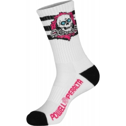 Powell Peralta Chaussettes Skate Ripper Pink Black White RIP Stripes 