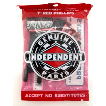 Independent Vis 1" Phillips Red Black Visserie