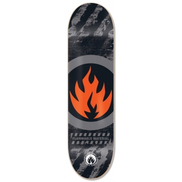 Black Label Circle Flame 8.5 X 32.38 14.5 Skateboard Deck