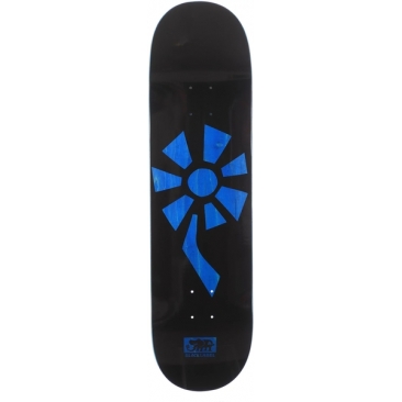 Black Label Flower Power 8.5 X 32.38 Black Blue Tavola da skateboard