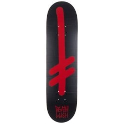 Deathwish Skateboard Deck Gang Logo Blk Red Bricks 8.0 X 31.5 