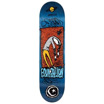 Foundation Servold Planet Saturn 8.0 X 31.63 Skateboard Deck