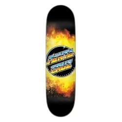 Santa Cruz Skateboard Deck Chrome Dot Flame Everslick 8.5 X 32.2 