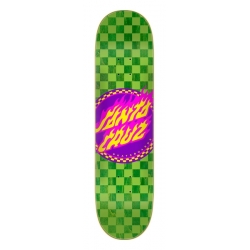 Santa Cruz Planche Skateboard Flame Dot Check 7-ply Birch 8.0 X 31.6 