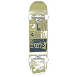 Cliché Skateboard complet 7.75 X 31.18 Letter Press Gold 