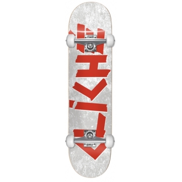Cliché 7.875 X 31.65 Scotch Red White Skateboard complet