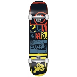 Cliché Skateboard complet 8.0 X 31.6 Letter Press Black 