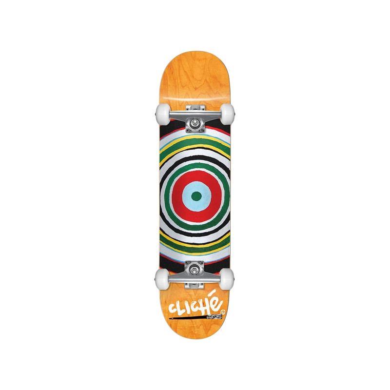 Cliché skateboard complet 8.25 X 32 Painted Circle Multi