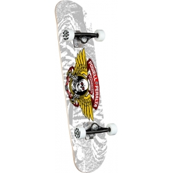 Powell Peralta Skateboard completo 8.0 X 31.45 Winged Ripper Silver 
