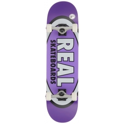 Real Complete skateboard 8.25 X 32.2 Classic Oval Purple Xl 